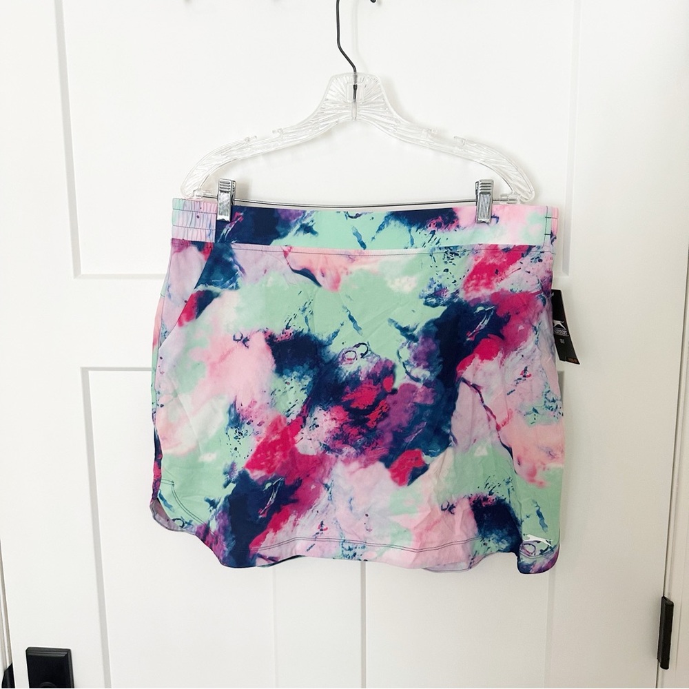 NWT Slazenger golf tennis skort size XL marble color